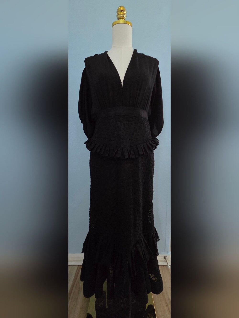 Alexis Dilarra Tiered Lace Midi Dress